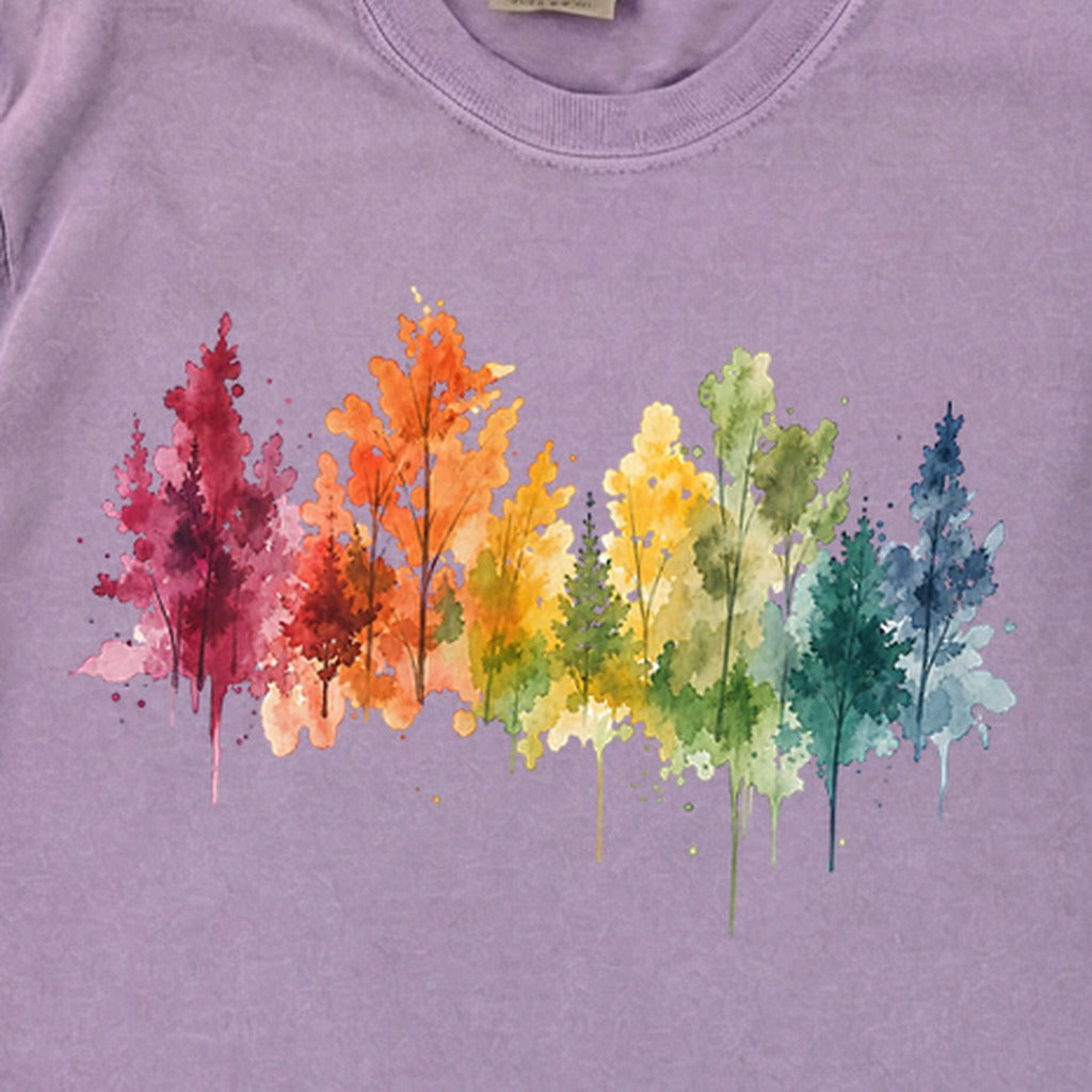 Watercolor Autumn Trees Premium Long Sleeve
