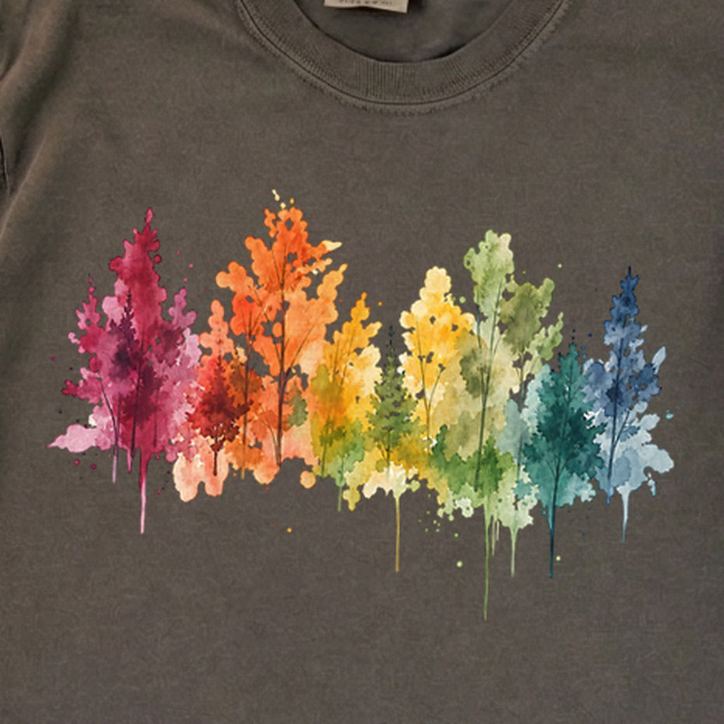 Watercolor Autumn Trees Premium Long Sleeve