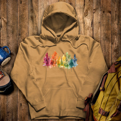 Watercolor Autumn Trees Hoodie