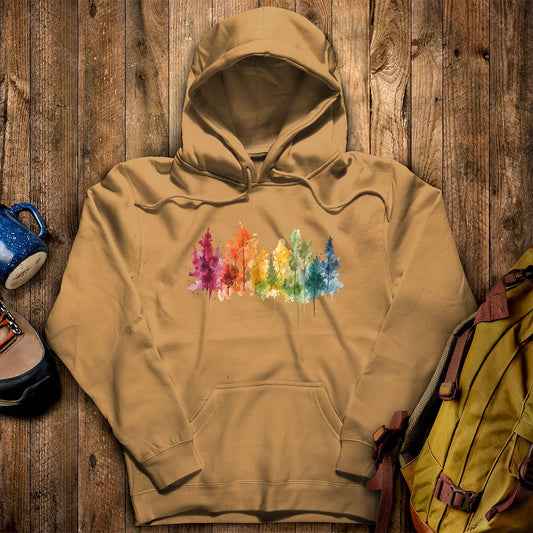 Watercolor Autumn Trees Hoodie