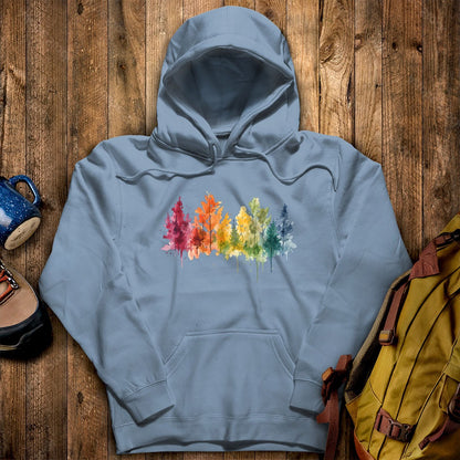 Watercolor Autumn Trees Hoodie