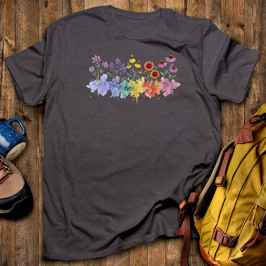 Watercolor Badlands Wildflowers T-Shirt