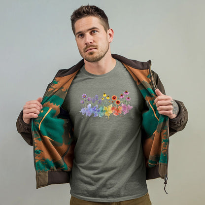 Watercolor Badlands Wildflowers T-Shirt