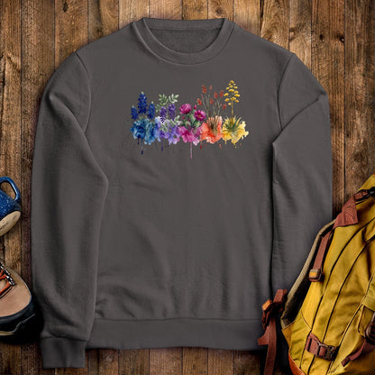 Watercolor Big Bend Wildflowers Crewneck Sweatshirt