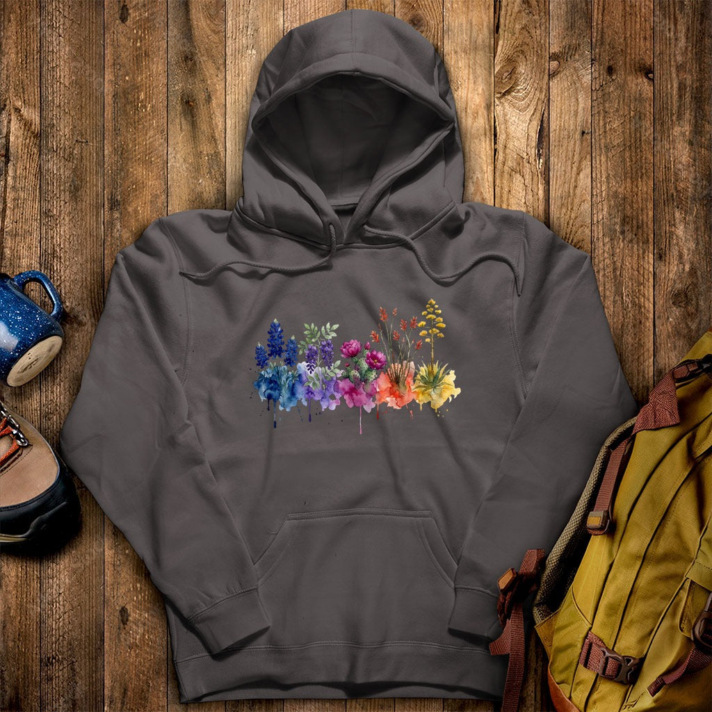 Watercolor Big Bend Wildflowers Hoodie