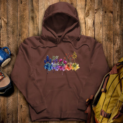 Watercolor Big Bend Wildflowers Hoodie