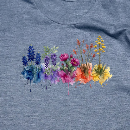 Watercolor Big Bend Wildflowers T-Shirt