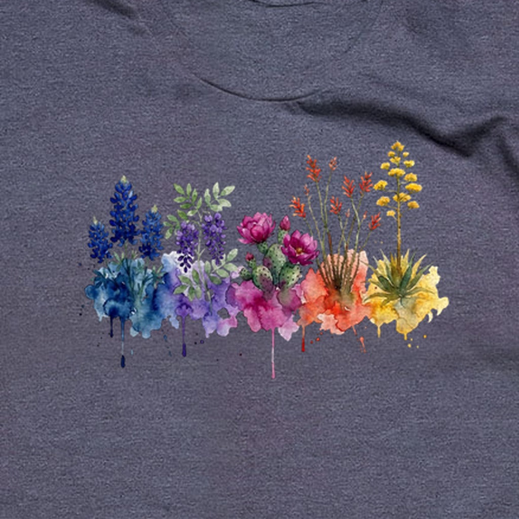 Watercolor Big Bend Wildflowers T-Shirt