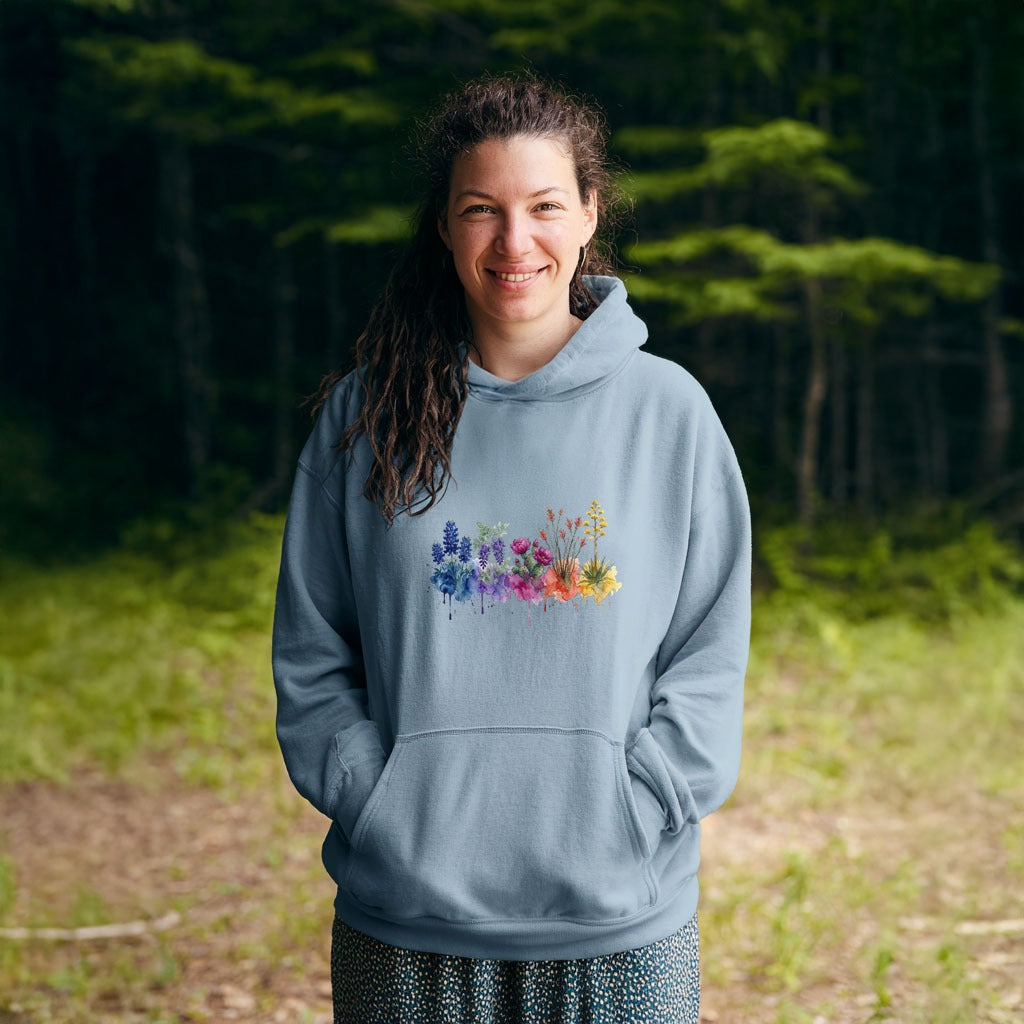 Watercolor Big Bend Wildflowers Hoodie