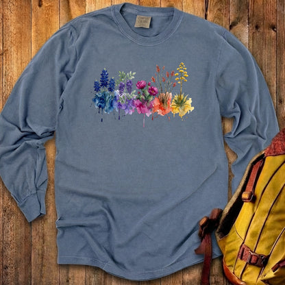 Watercolor Big Bend Wildflowers Premium Long Sleeve