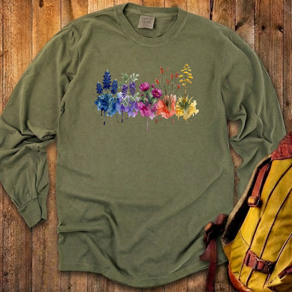 Watercolor Big Bend Wildflowers Premium Long Sleeve