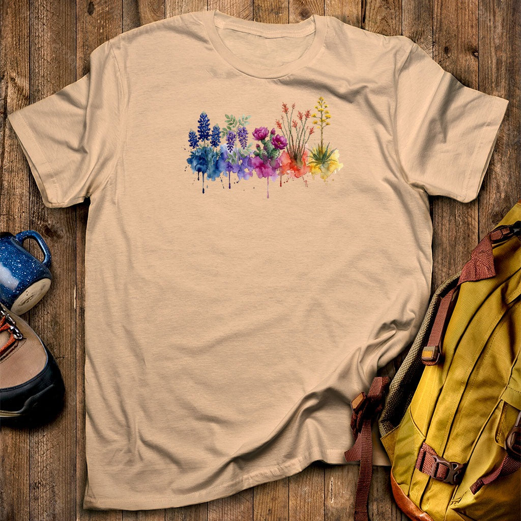 Watercolor Big Bend Wildflowers T-Shirt