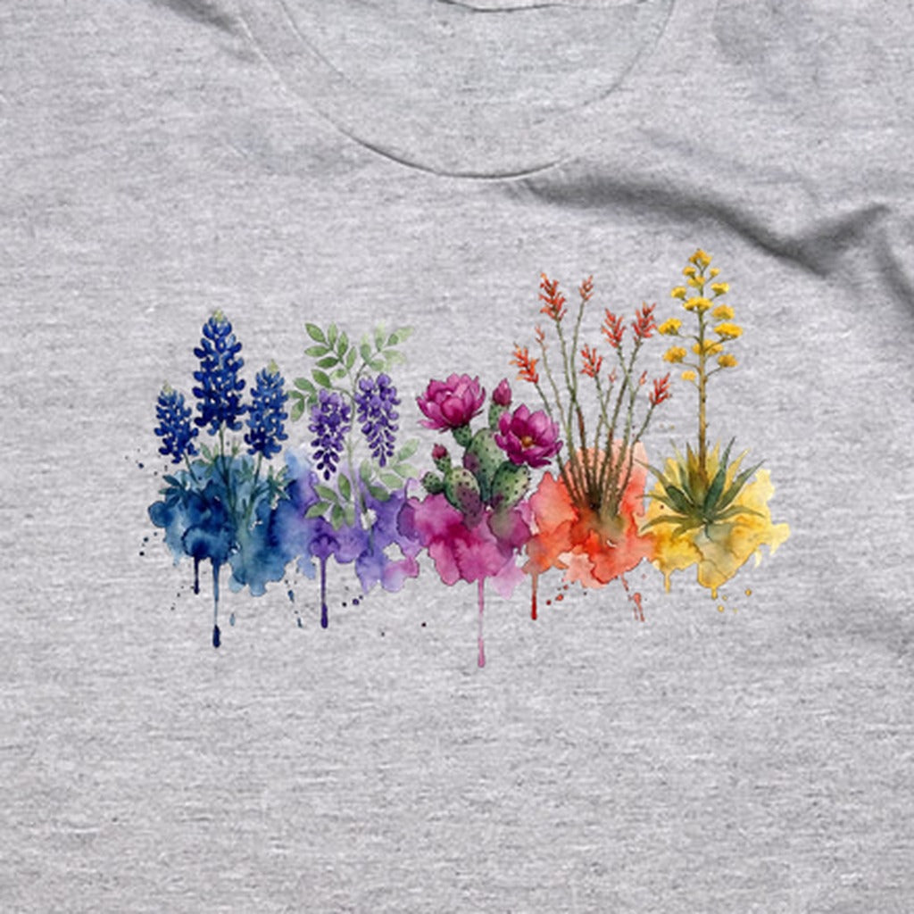 Watercolor Big Bend Wildflowers T-Shirt