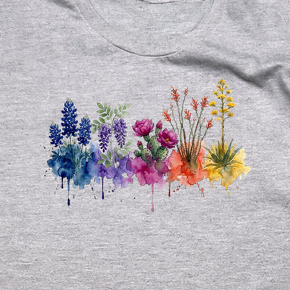 Watercolor Big Bend Wildflowers T-Shirt