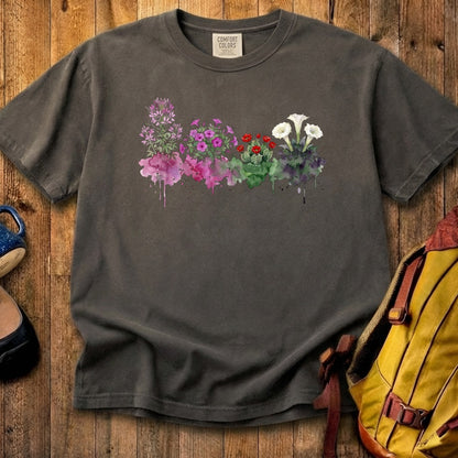 Watercolor Canyonlands Wildflowers Cotton T-Shirt