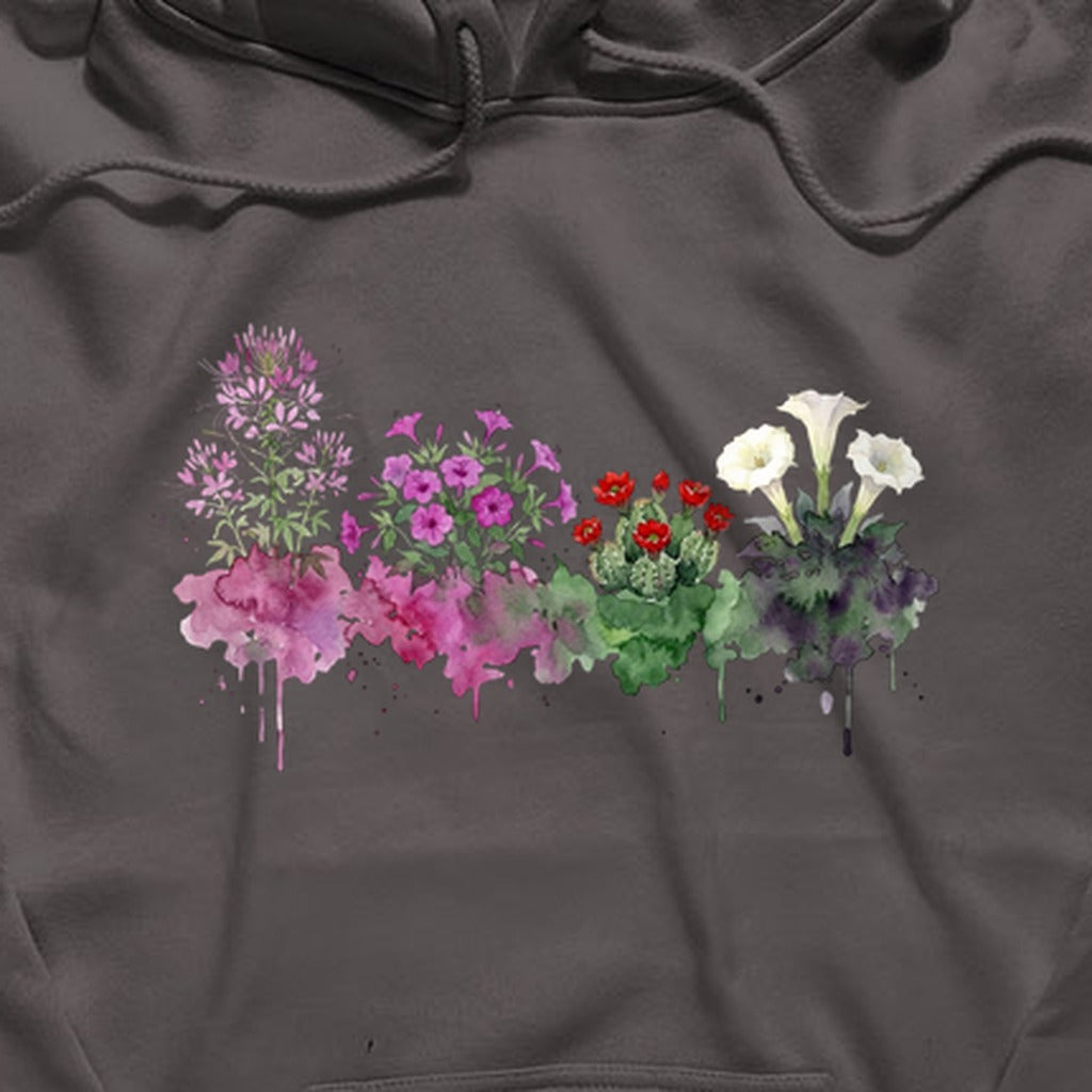 Watercolor Canyonlands Wildflowers Hoodie
