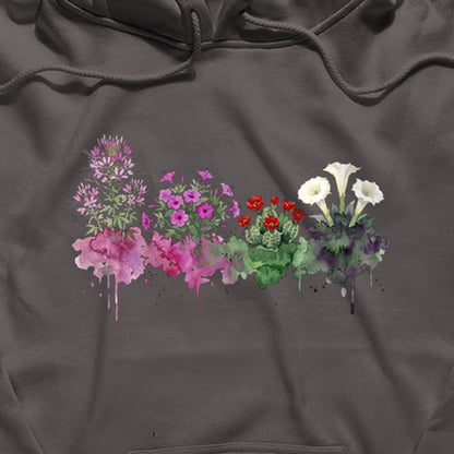 Watercolor Canyonlands Wildflowers Hoodie