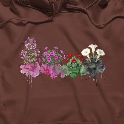 Watercolor Canyonlands Wildflowers Hoodie