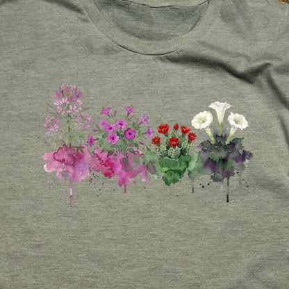 Watercolor Canyonlands Wildflowers T-Shirt
