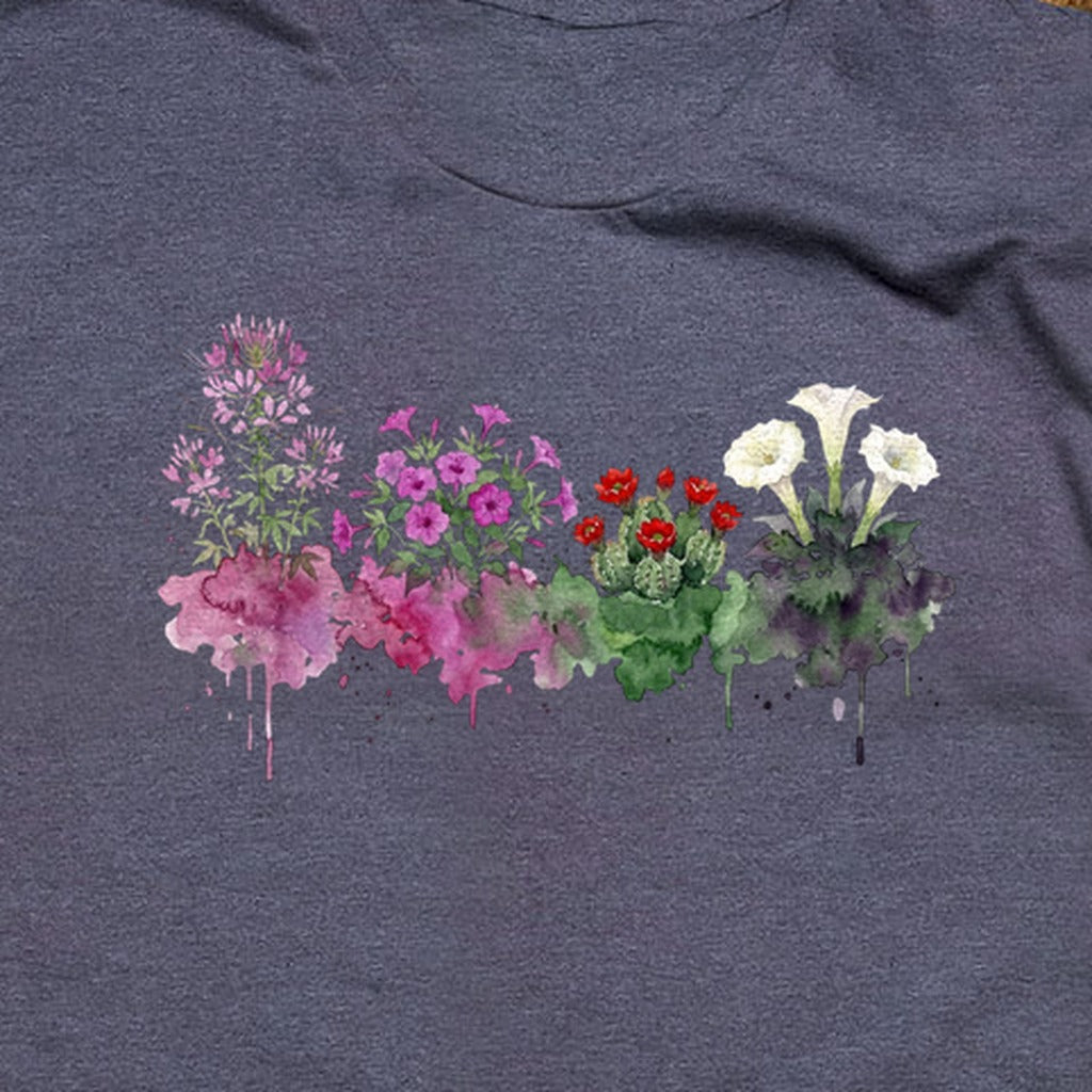 Watercolor Canyonlands Wildflowers T-Shirt