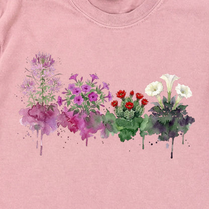 Watercolor Canyonlands Wildflowers Premium Long Sleeve