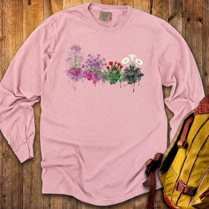 Watercolor Canyonlands Wildflowers Premium Long Sleeve