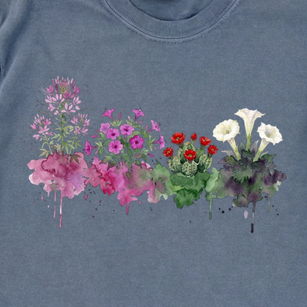 Watercolor Canyonlands Wildflowers Premium Long Sleeve