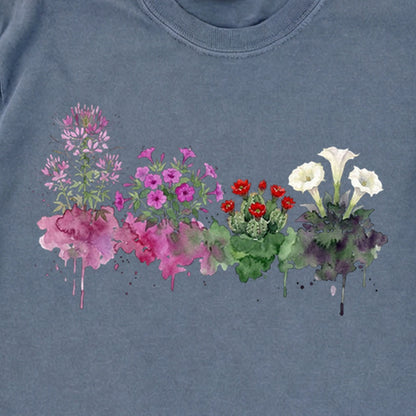 Watercolor Canyonlands Wildflowers Premium Long Sleeve