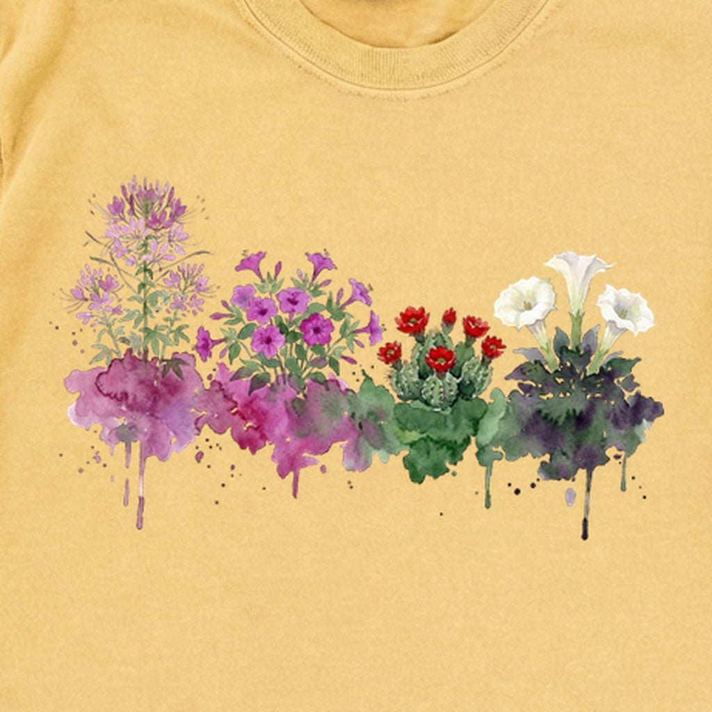 Watercolor Canyonlands Wildflowers Premium Long Sleeve