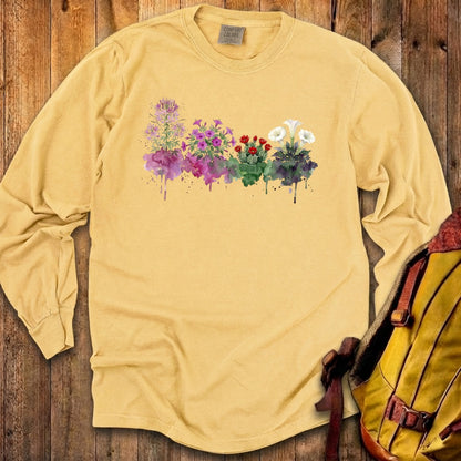 Watercolor Canyonlands Wildflowers Premium Long Sleeve