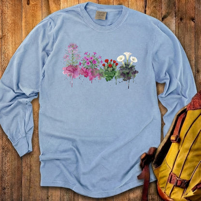 Watercolor Canyonlands Wildflowers Premium Long Sleeve