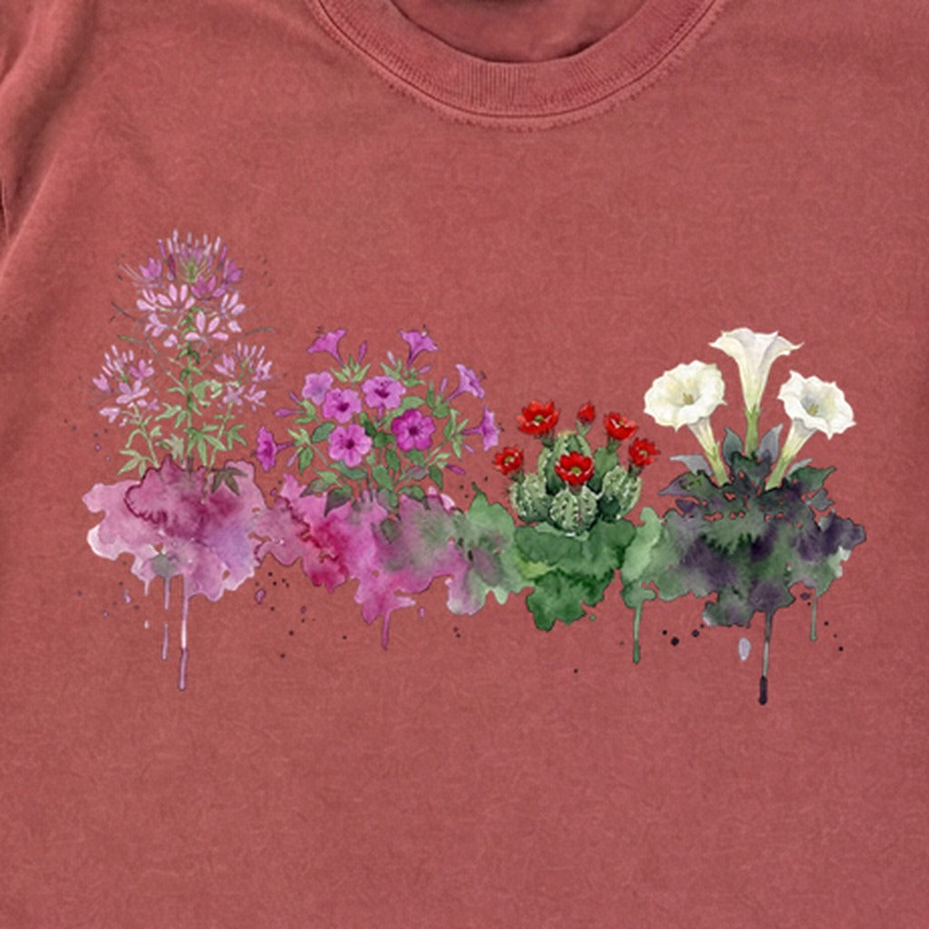 Watercolor Canyonlands Wildflowers Premium Long Sleeve