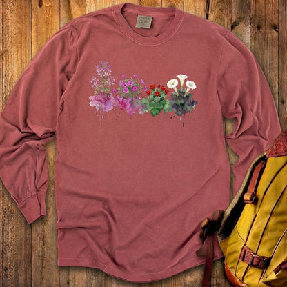 Watercolor Canyonlands Wildflowers Premium Long Sleeve