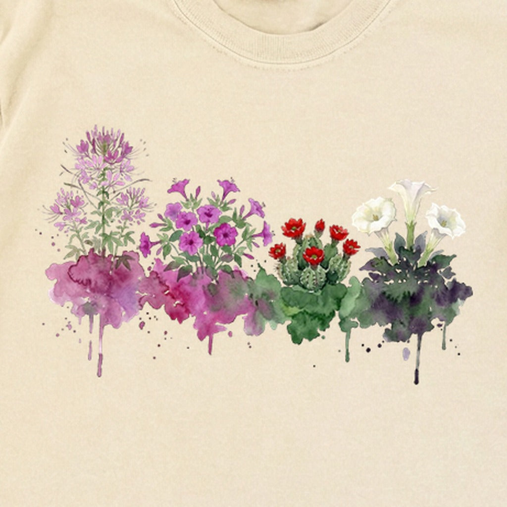 Watercolor Canyonlands Wildflowers Premium Long Sleeve