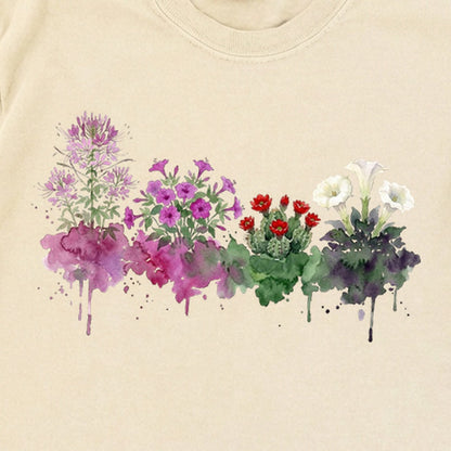 Watercolor Canyonlands Wildflowers Premium Long Sleeve
