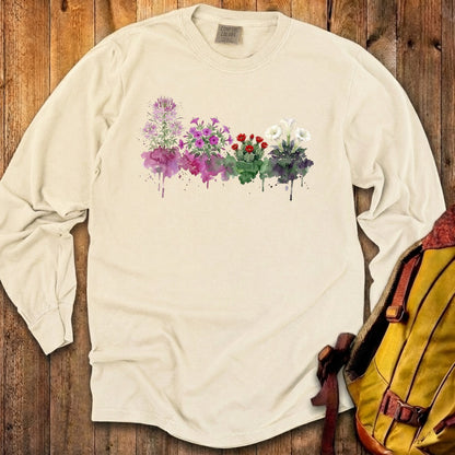 Watercolor Canyonlands Wildflowers Premium Long Sleeve