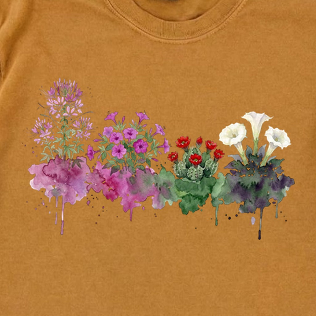 Watercolor Canyonlands Wildflowers Premium Long Sleeve