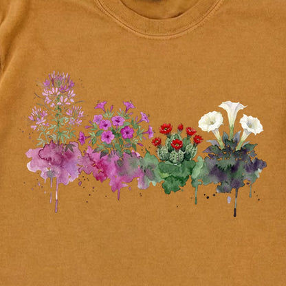 Watercolor Canyonlands Wildflowers Premium Long Sleeve