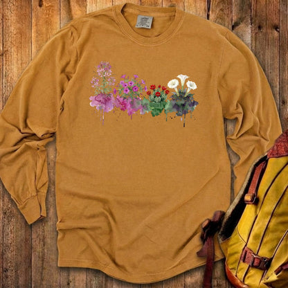 Watercolor Canyonlands Wildflowers Premium Long Sleeve