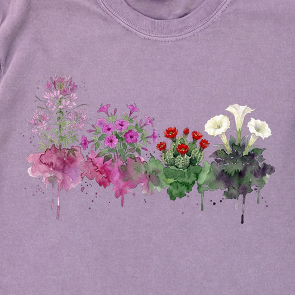 Watercolor Canyonlands Wildflowers Premium Long Sleeve