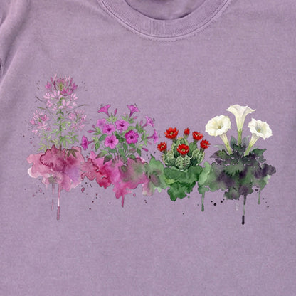 Watercolor Canyonlands Wildflowers Premium Long Sleeve