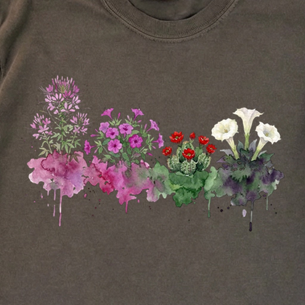 Watercolor Canyonlands Wildflowers Premium Long Sleeve