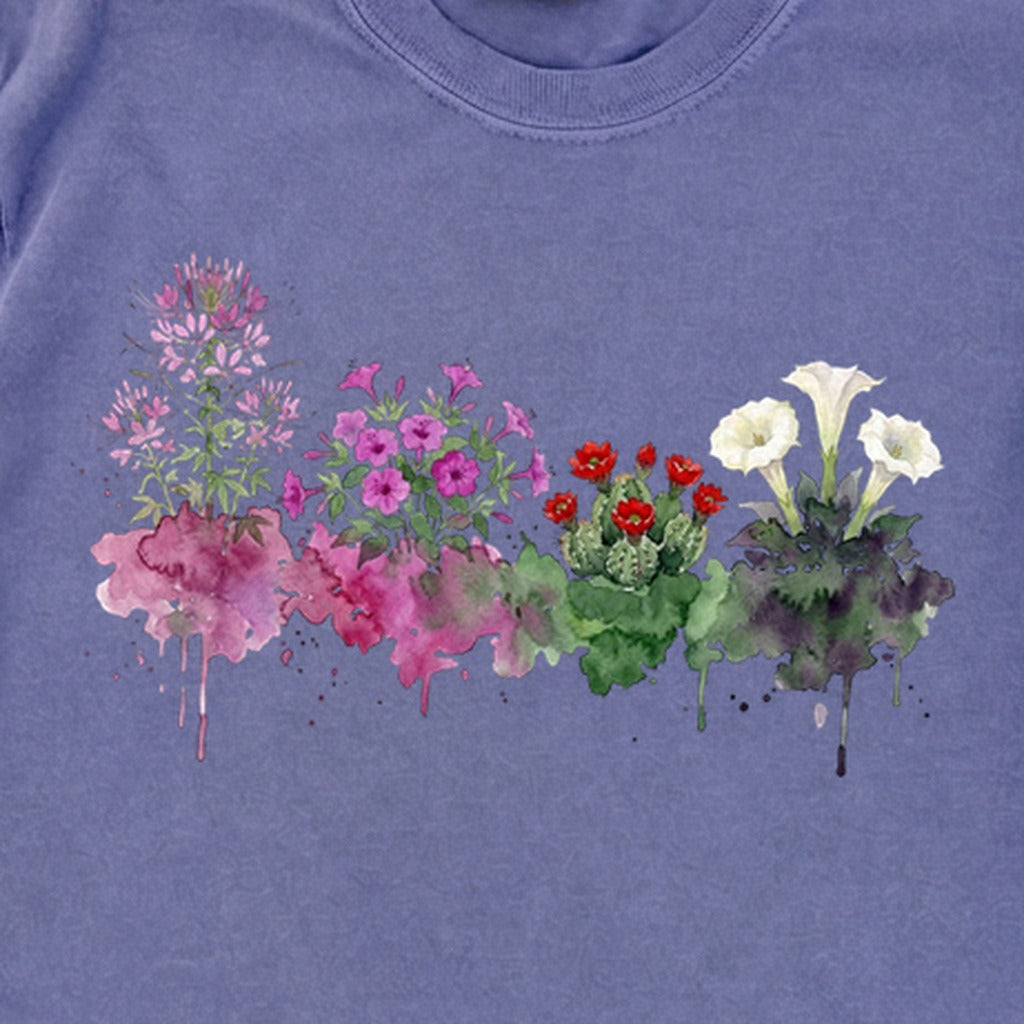 Watercolor Canyonlands Wildflowers Premium Long Sleeve