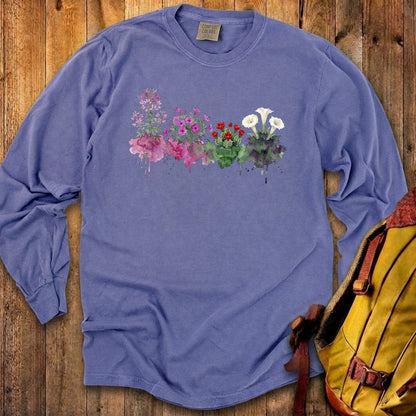 Watercolor Canyonlands Wildflowers Premium Long Sleeve