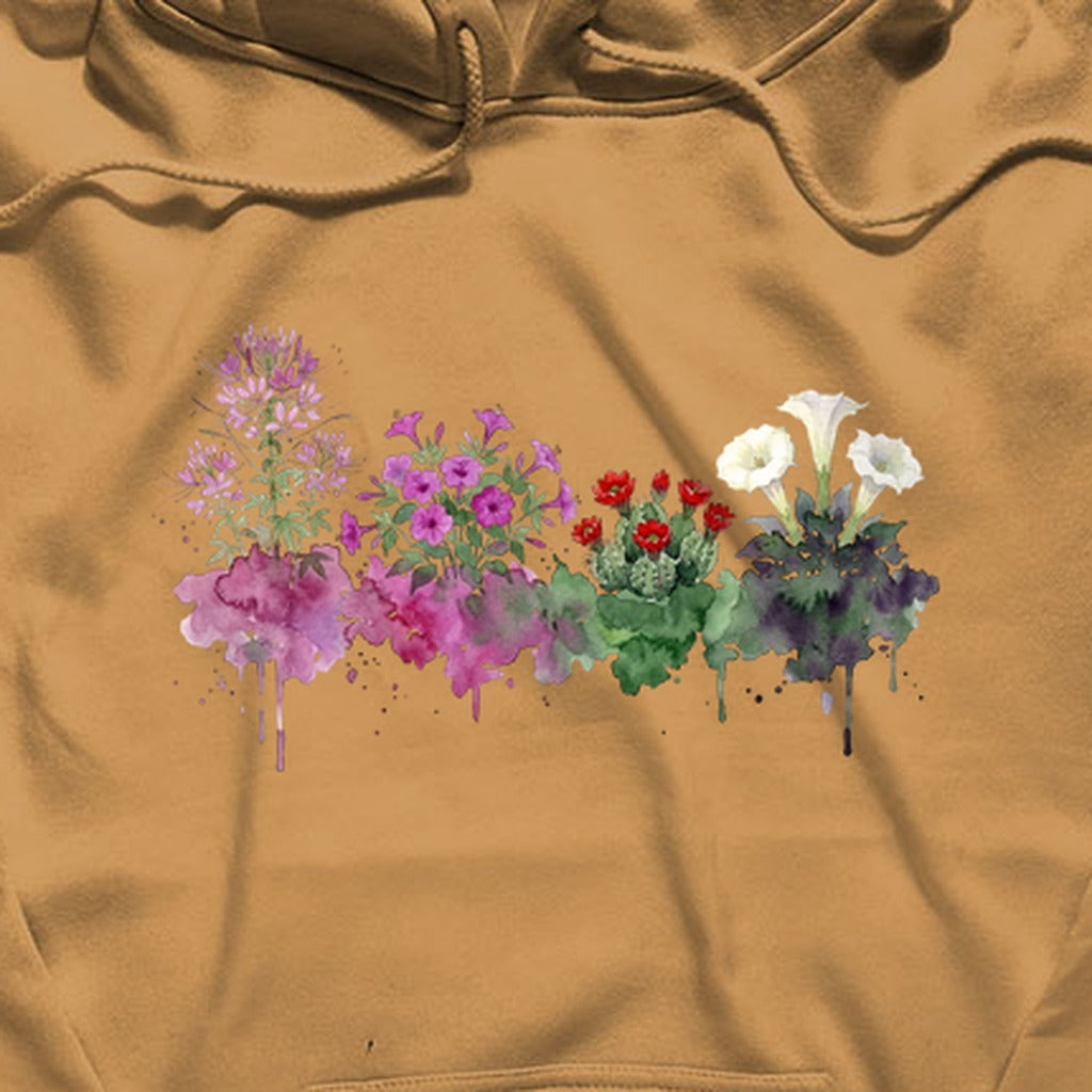 Watercolor Canyonlands Wildflowers Hoodie