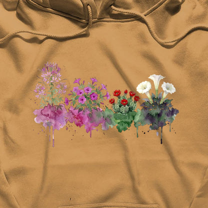 Watercolor Canyonlands Wildflowers Hoodie