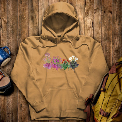 Watercolor Canyonlands Wildflowers Hoodie