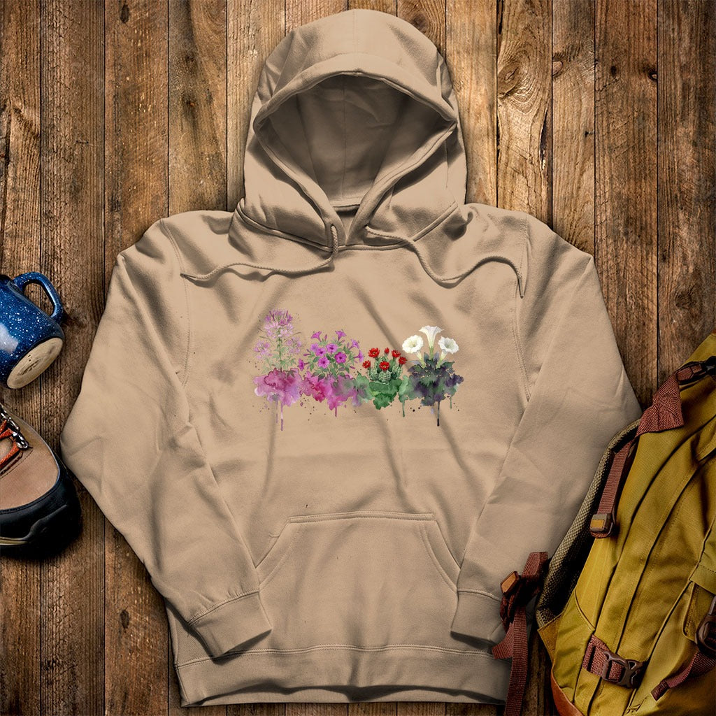 Watercolor Canyonlands Wildflowers Hoodie