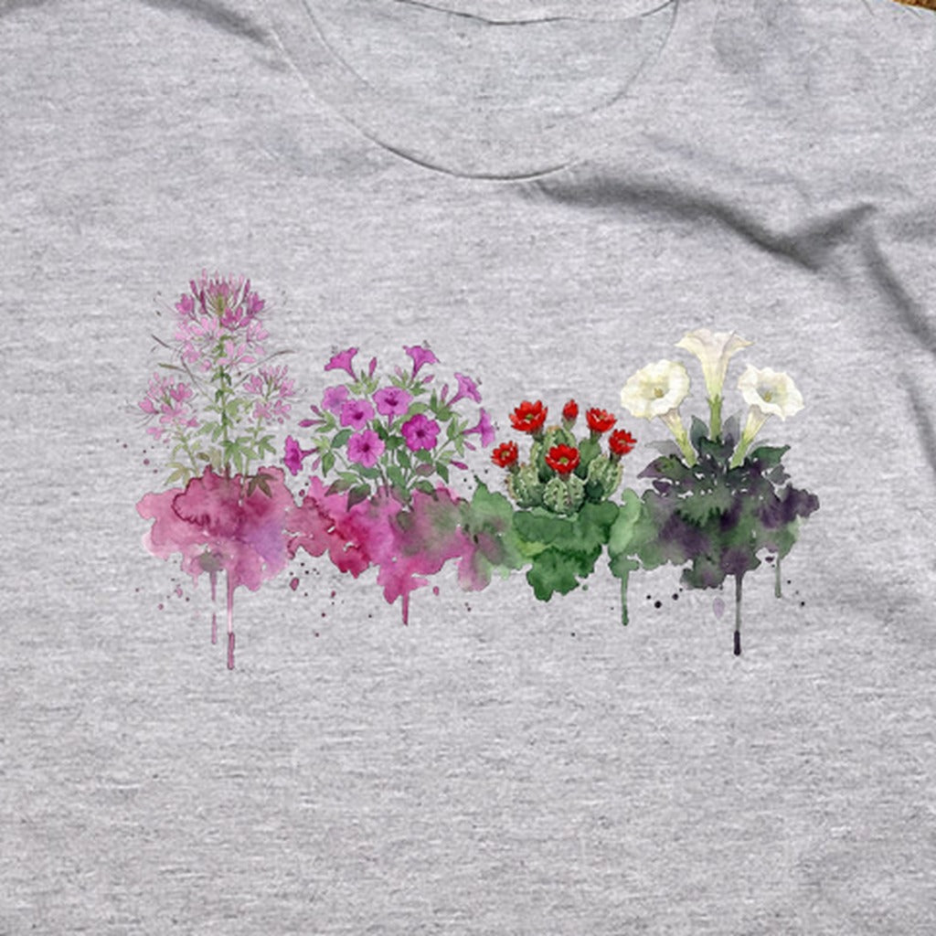 Watercolor Canyonlands Wildflowers T-Shirt
