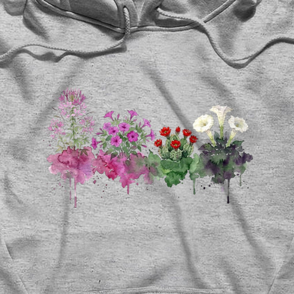 Watercolor Canyonlands Wildflowers Hoodie